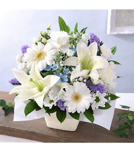 Amazon.co.jp: 沖縄 琉球ガラス 朝顔 花 アレンジメント 沖縄工芸品